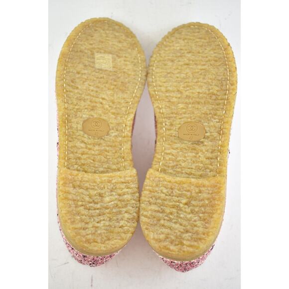 Chanel 19P Pink Beige Black Tweed CC Lace Up Tie Ankle Short Sneaker Boots 42 - Picture 8 of 8